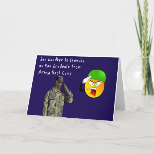 Humorous Army Boot Camp Graduation Card