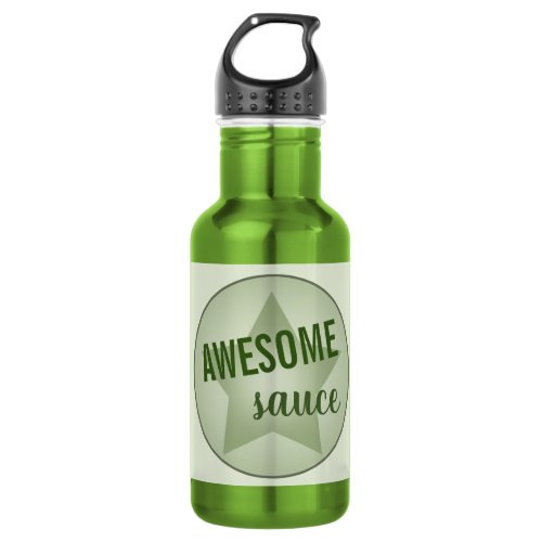 Humorous Awesome Sauce Specialty Pastel Star Stainless Steel Water Bottle