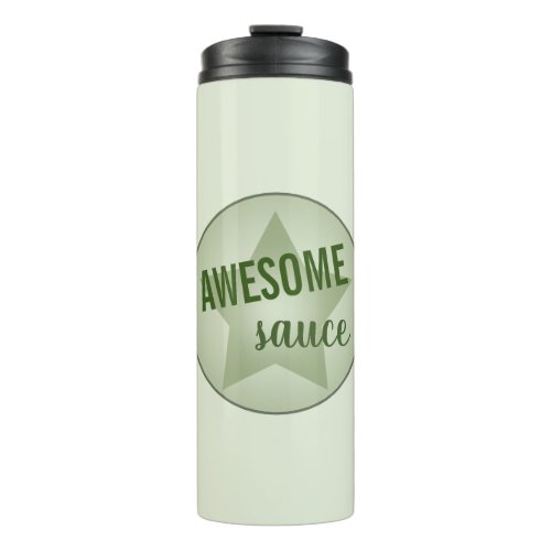 Humorous Awesome Sauce Specialty Pastel Star Thermal Tumbler