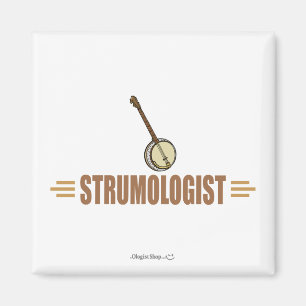 Humorous Banjo Player Magnet