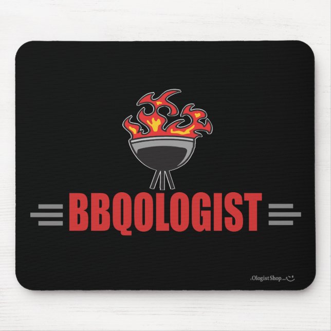 Humorous Barbecue Mouse Pad (Front)