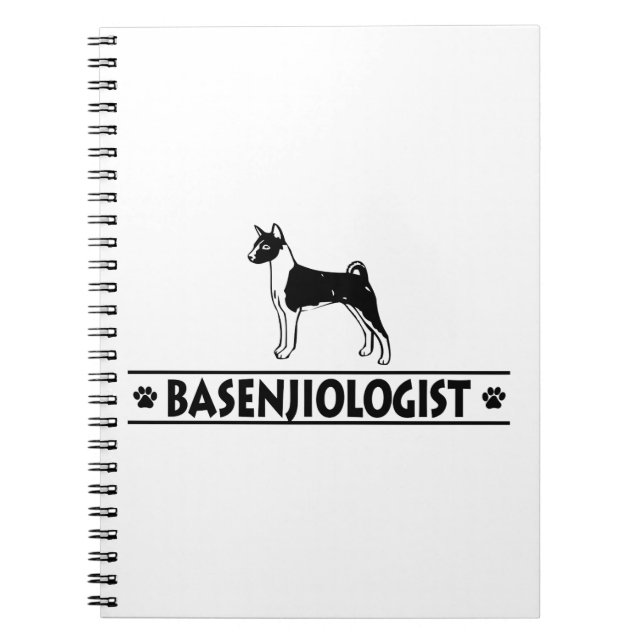 Humorous BASENJI DOG Notebook (Front)