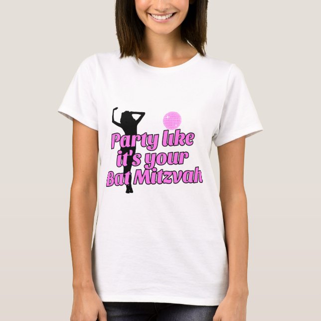 Humorous Bat Mitzvah Jewish Humor Funny Joke Gift T-Shirt (Front)