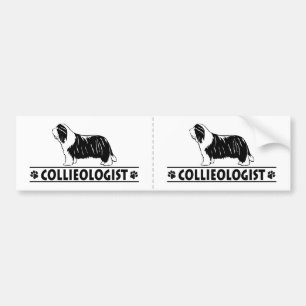 Humorous Bearded Collie Bumper Sticker