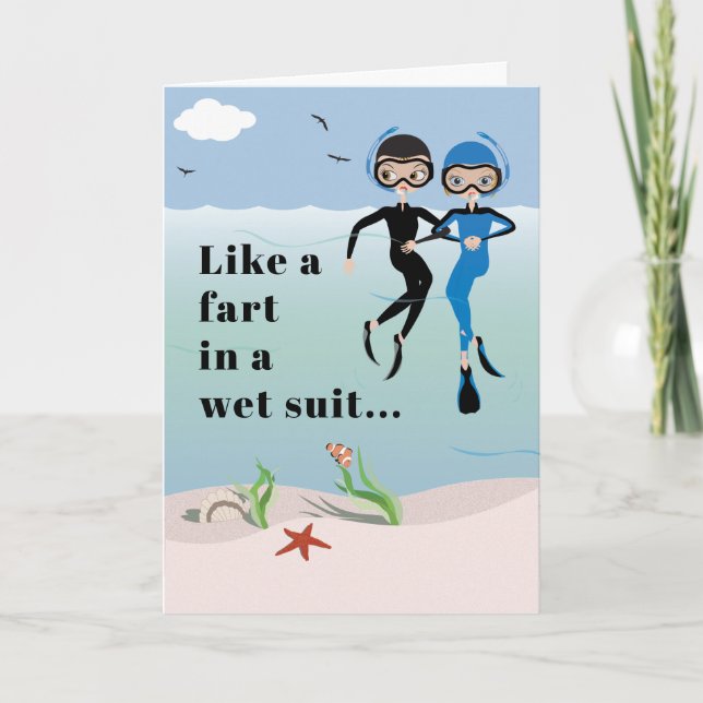 Humorous BFF Friendship Stick Together Card (Front)