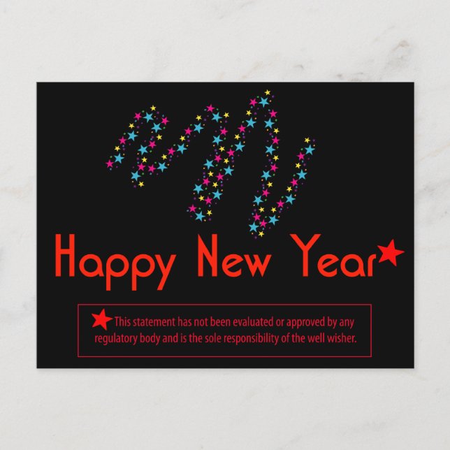 Humorous Big Brother New Year Postcard (Front)