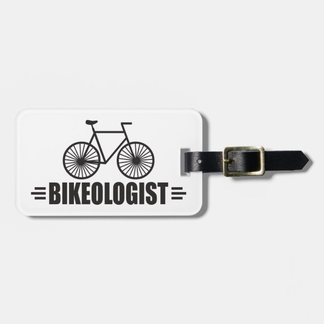 Humorous Bike Luggage Tag (Front Horizontal)