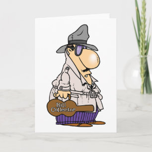 Humorous Bill Collector Character Card