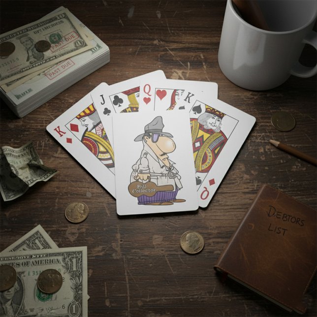 Humorous Bill Collector Character Poker Cards (Creator Uploaded)