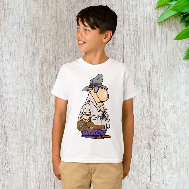 Humorous Bill Collector Character T-Shirt (Creator Uploaded)