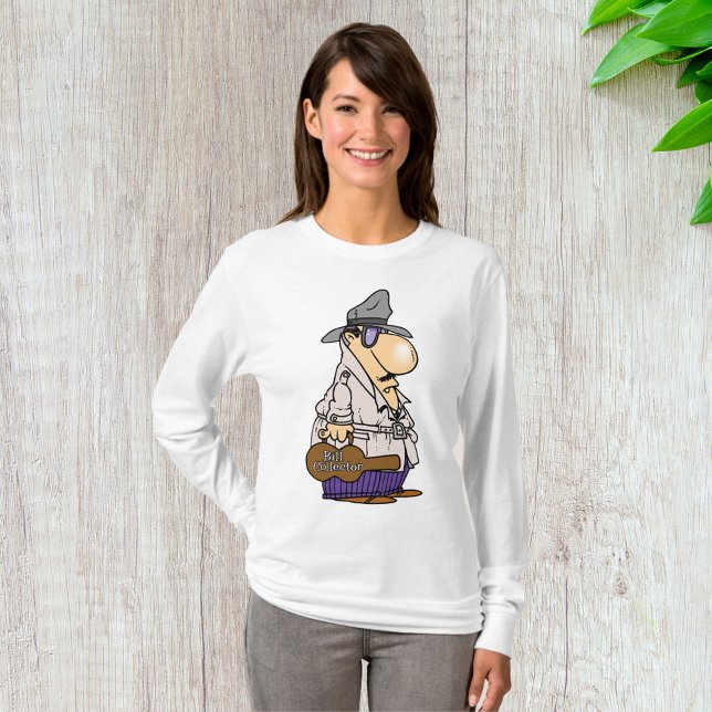 Humorous Bill Collector Character T-Shirt (Creator Uploaded)
