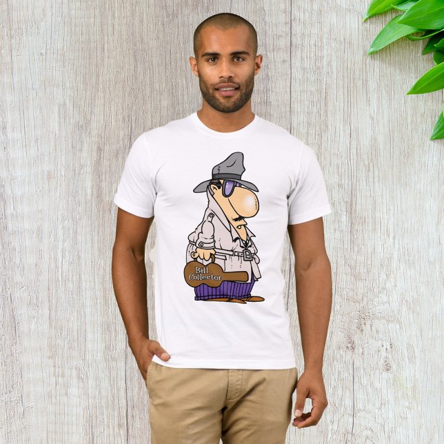 Humorous Bill Collector Character T-Shirt (Creator Uploaded)
