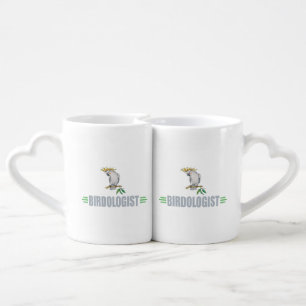 Humorous Bird Lover's Cockatiel Coffee Mug Set