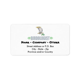 Humorous Bird Lover's Cockatiel Label
