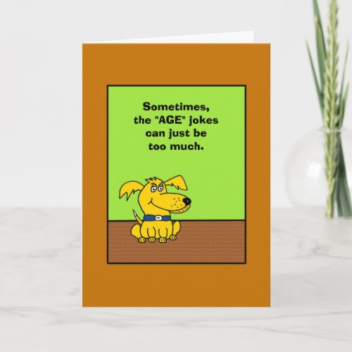 Humorous Birthday Card