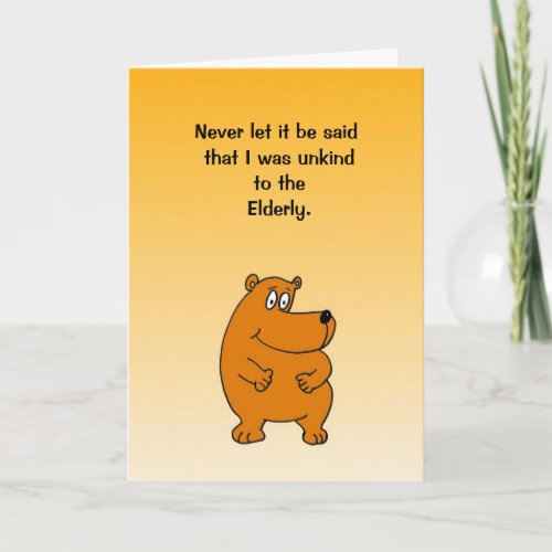 Humorous Birthday Card