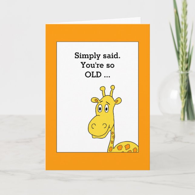 Humorous Birthday Card (Front)