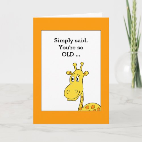 Humorous Birthday Card