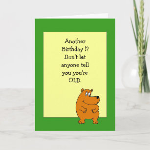 Humorous Birthday Card