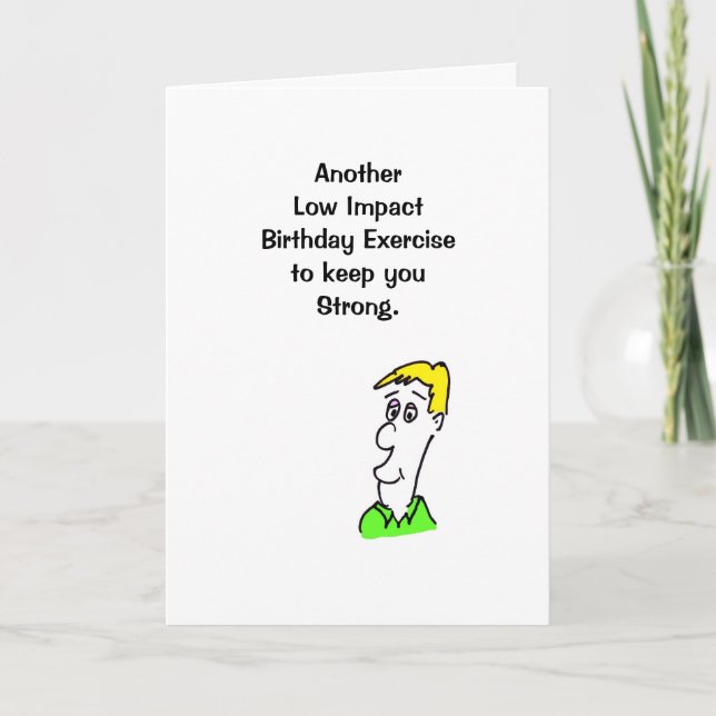 Humorous Birthday Card (Front)