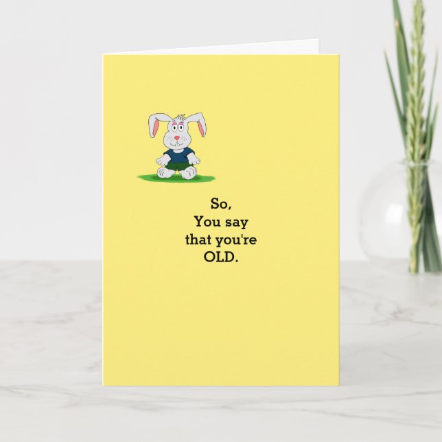 Humorous Birthday Card (Front)