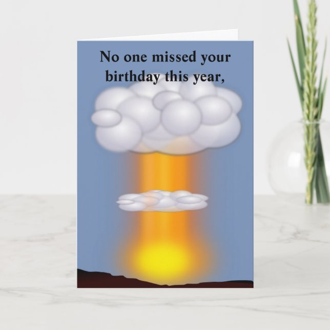 Humorous Birthday Card (Front)