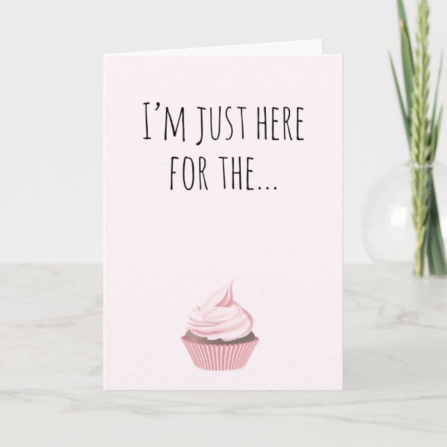 Humorous Birthday Card Cake (Front)