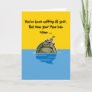 Humorous birthday card featuring a hippo