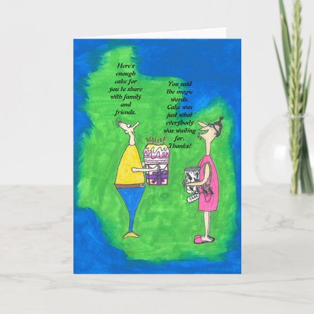 Humorous Birthday Card Lady With Ants In Pocket (Front)