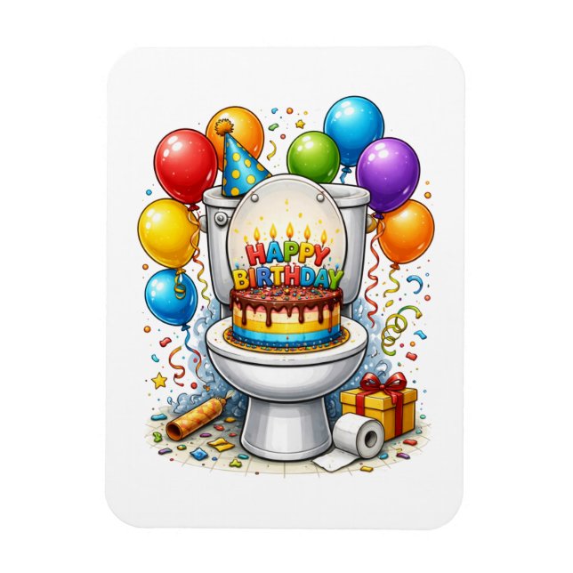Humorous Birthday Fridge Decor Magnet (Vertical)