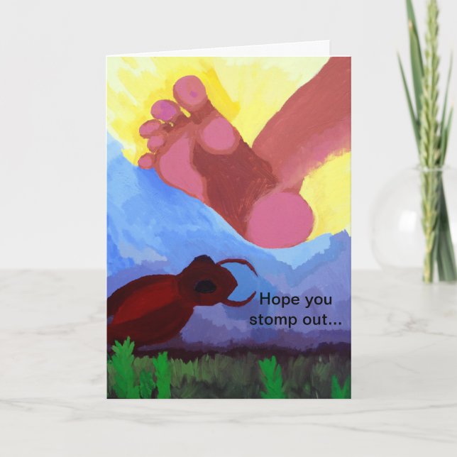 humorous birthday greeting card (Front)