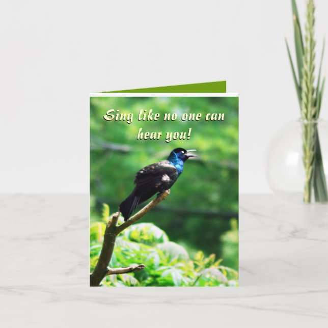 Humorous Birthday Greeting Card (Front)