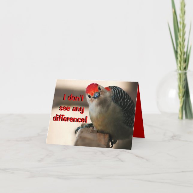 Humorous Birthday Greeting Card (Front)