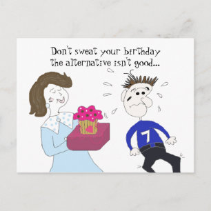 Humorous Birthday Greeting Postcard