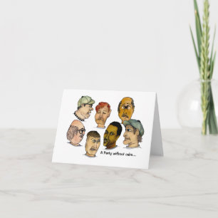 Humorous Birthday Party without Cake Card