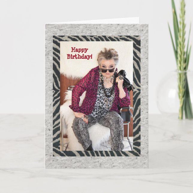 Humorous Birthday reflecting on a woo hoo life Card (Front)