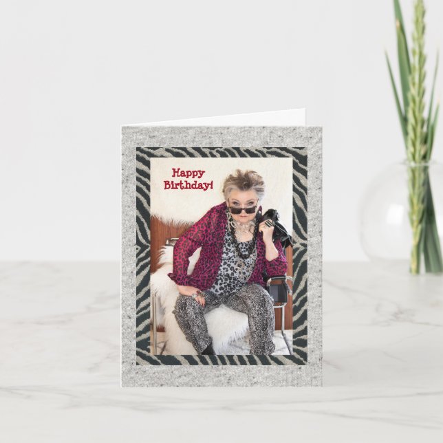 Humorous Birthday reflecting on a woo hoo life Card (Front)