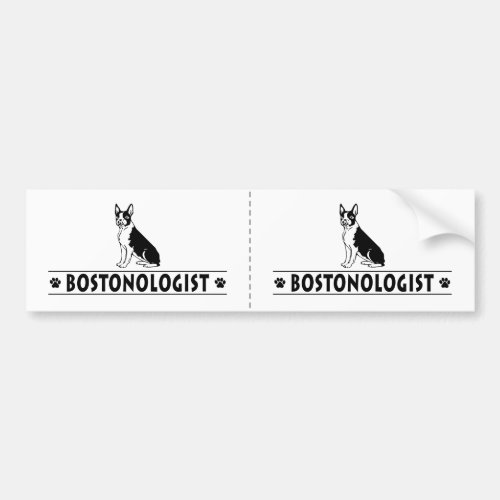 Humorous Boston Terrier Bumper Sticker