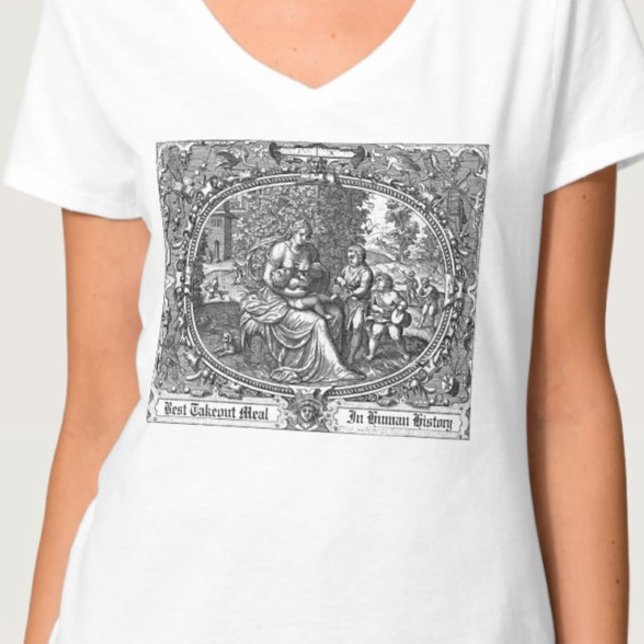 Humorous Breastfeeding Vintage Illustration  T-Shirt (Creator Uploaded)