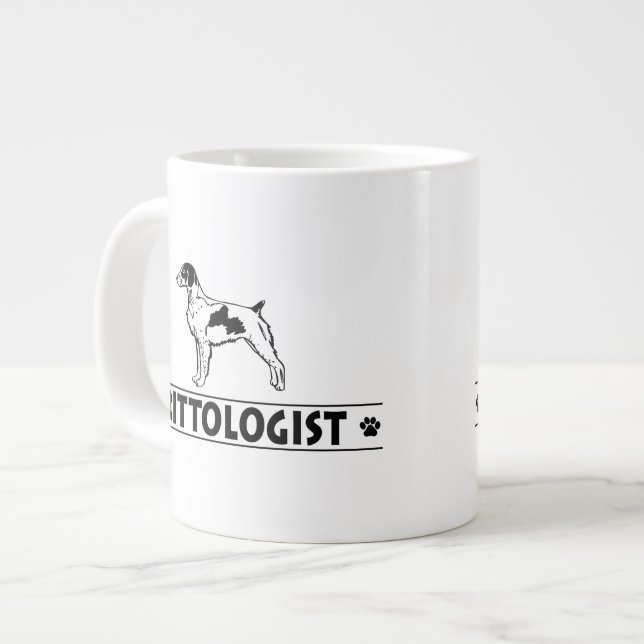 Humorous Brittany Giant Coffee Mug (Front Left)