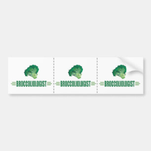 Humorous Broccoli Bumper Sticker