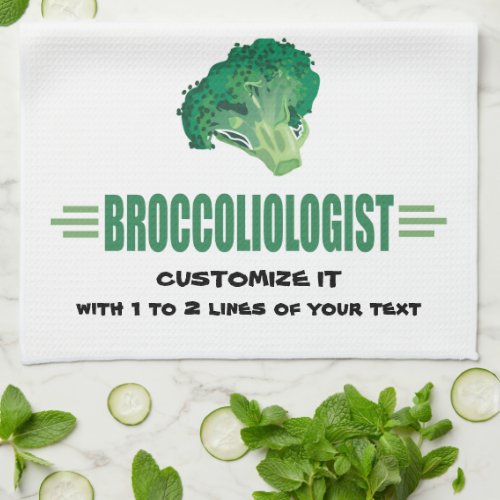 Humorous Broccoli Towel