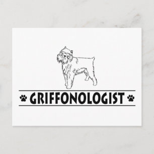 Humorous Brussels Griffon Postcard