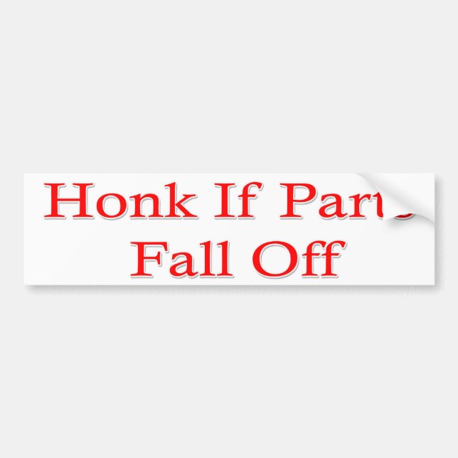 Humorous Bumper Sticker (Front)