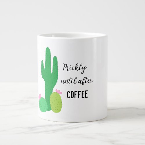 Humorous cactus coffee mug