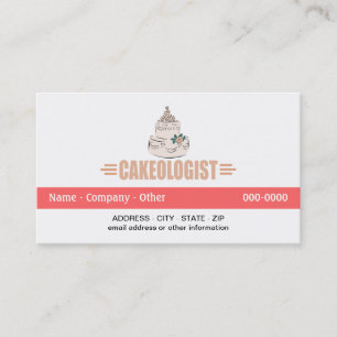 Humorous Cake Decorating Business Card