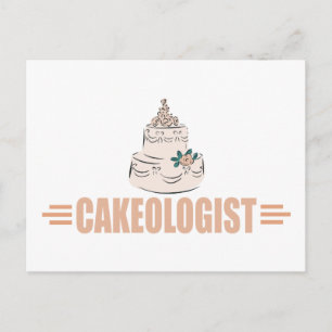 Humorous Cake Decorating Postcard