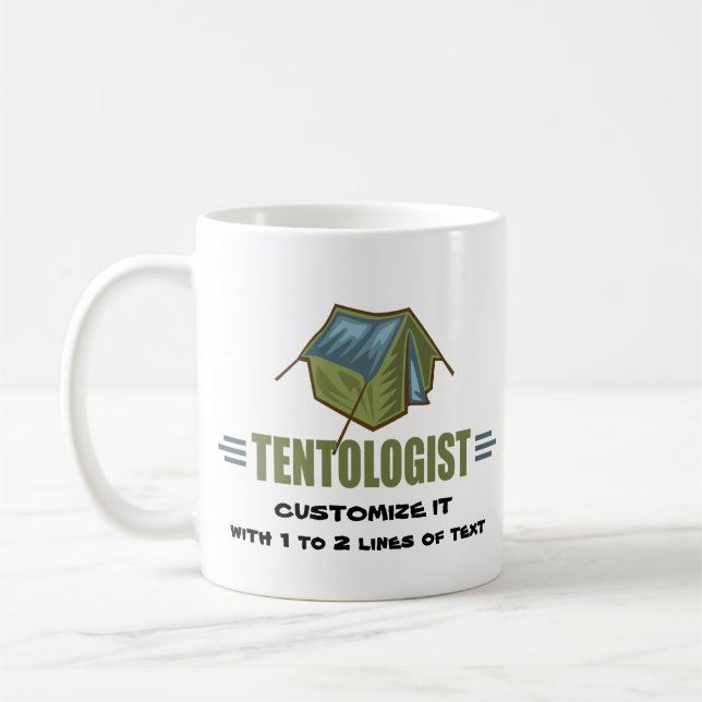 Humorous Camper Coffee Mug (Left)