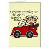 Humorous Car Sickness (Front)