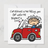 Humorous Car Sickness (Front)